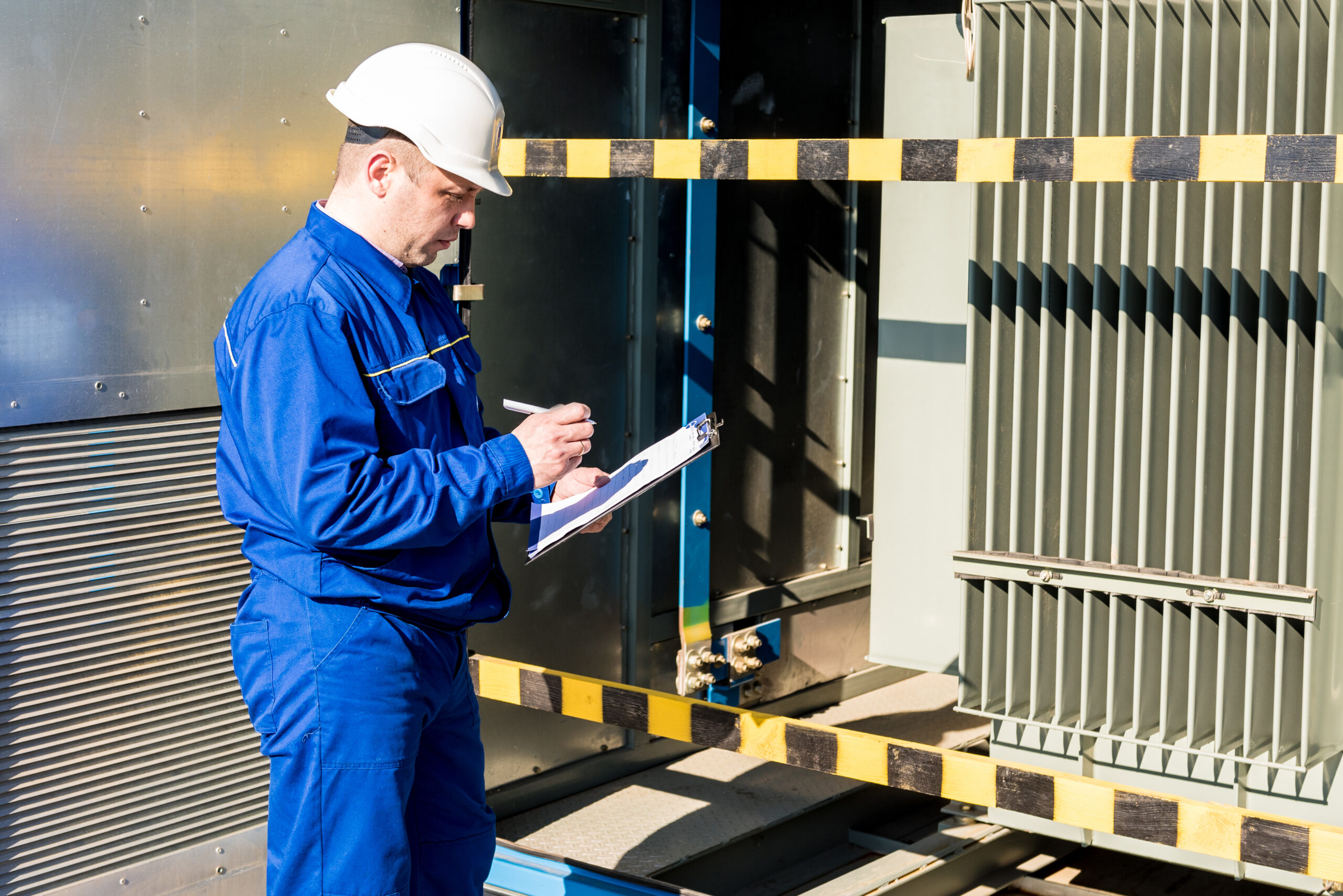 execution-electrical-measuring-works-power-transformer